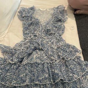 Blue and white dress UK size:6 US: xs